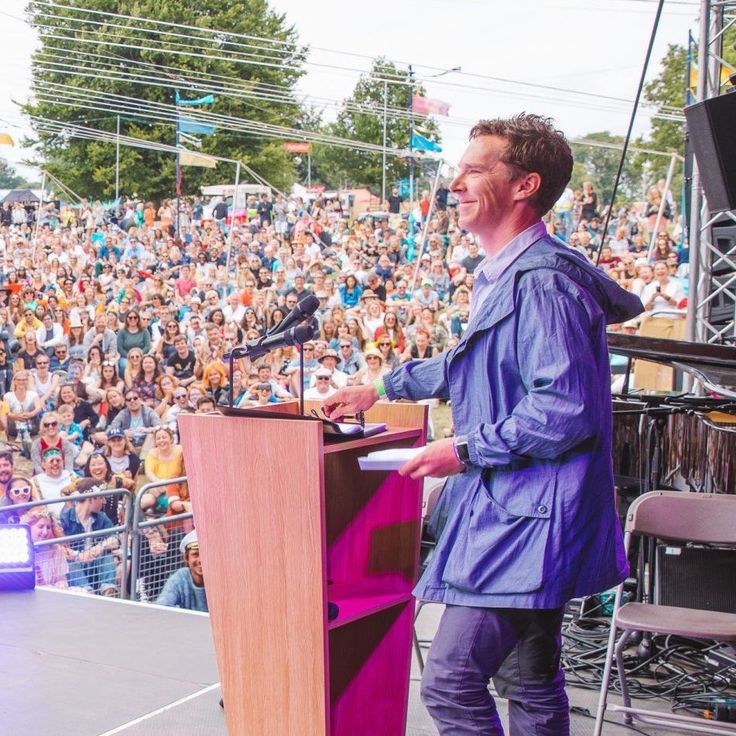 sapw's tweet photo. Happy #nationaldayofunplugging #BenedictCumberbatch “You have to take each moment as it comes.” #LettersLive #Glastonbury #WildernessFestival https://t.co/5DLHRBDvzf