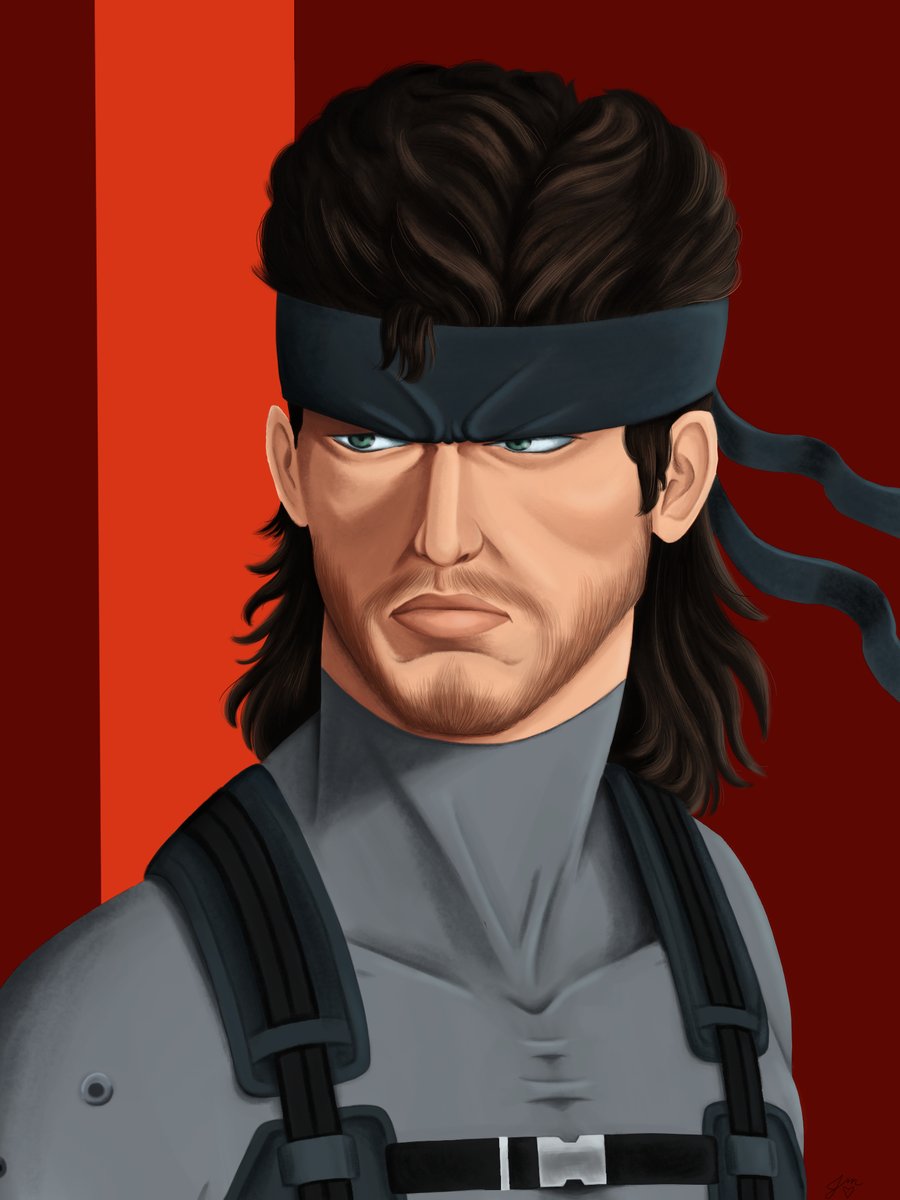 Snake MGS2 portrait