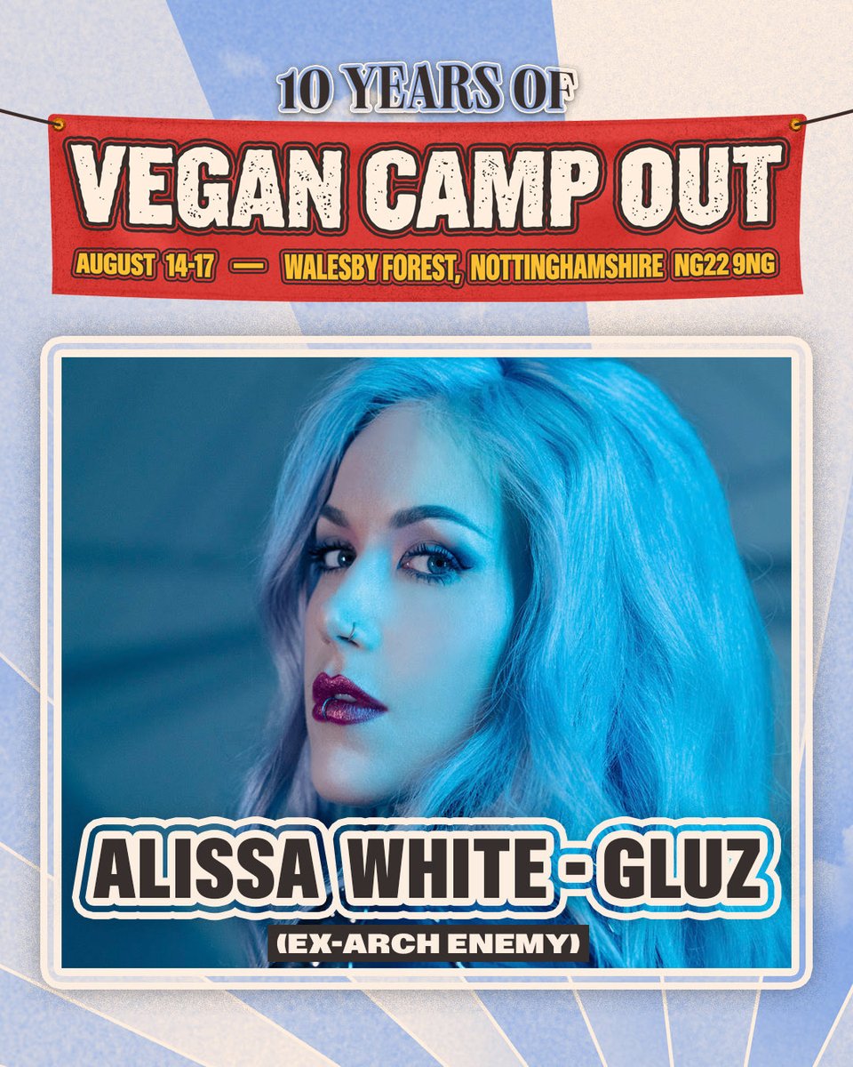 VeganCampOut's tweet photo. ALISSA WHITE-GLUZ is finally speaking at VCO 🤘

🎫 Tickets - https://t.co/IrZ6WvTWCF
💅 Glamping - https://t.co/HHy5WiKs4j
⛺ Tent Hire - https://t.co/IXNgJqK5ac
🚌 Coach Travel - https://t.co/UmEioFY7Vv
🛀 Spa/Hot Tub/Sauna - https://t.co/aPEt8a6gyB https://t.co/HOXkreijmy