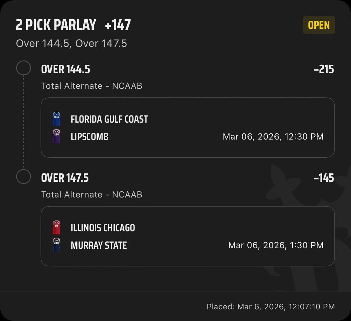 rickychalk20's tweet photo. #NCAABPicks #bets @DKSportsbook @stoolgambling https://t.co/Yyk9NsuOyF