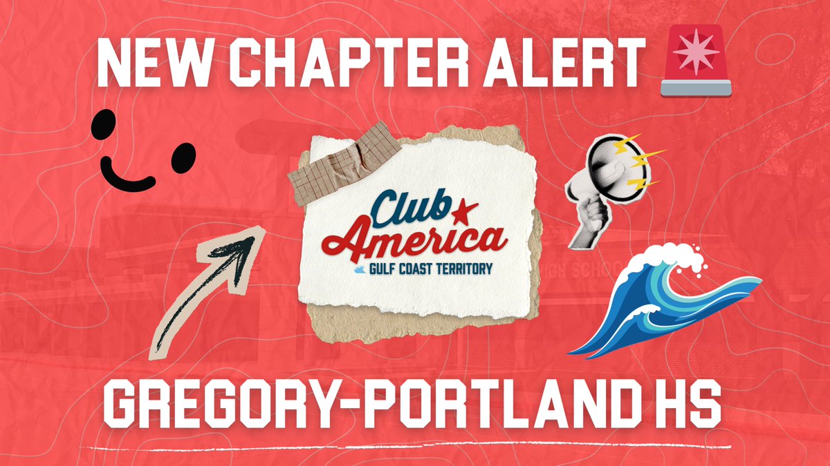NEW CHAPTER ALERT 🚨 

Gregory-Portland High School JOINS TNE MOVEMENT upon chartering a new Club America chapter, powered by <a href="/TPUSA/">Turning Point USA</a> 

GPHS is among the growing list of high school chapters along the Texas Gulf, and one of nearly 400 across the Lone Star State!
