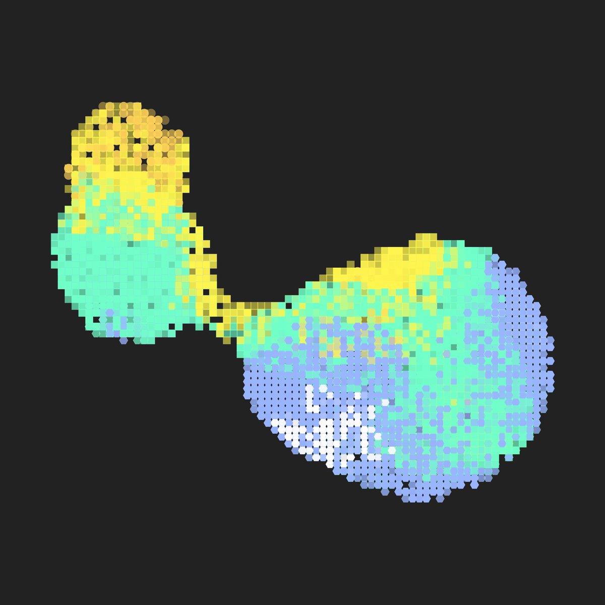 .... just playing around with metaballs and simplex noise and svg #fxhash