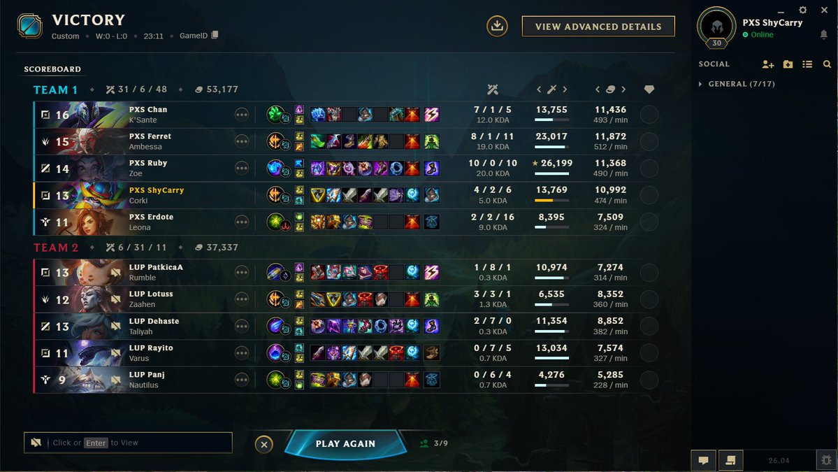 PXS Shy Carry tweet media