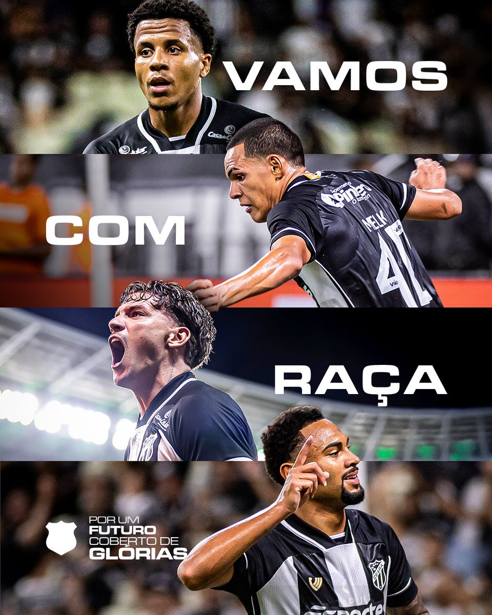 CearaSC's tweet photo. AMANHÃ, COM RAÇA, TODOS JUNTOS! 🏟️🔥🏁

VAAAAAAAAMOOOOO! ⚫⚪

#CearáSC https://t.co/iIKJL3XpW0