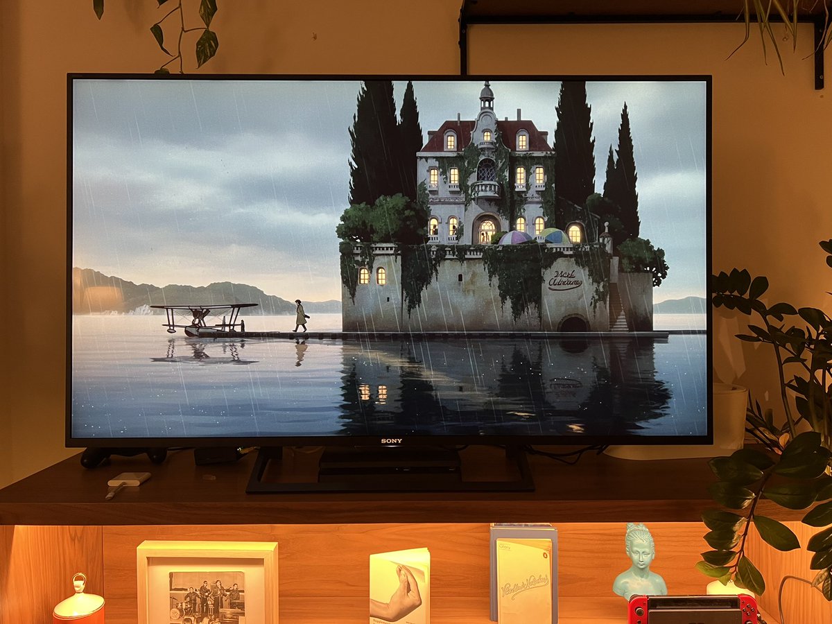 awkward_andyy's tweet photo. Living art on the TV via Raspberry Pi. Every time I walk past the room and see there’s something new I get the right-brained dopamine hits I crave, thanks nano banana https://t.co/nqfqCKUgtL
