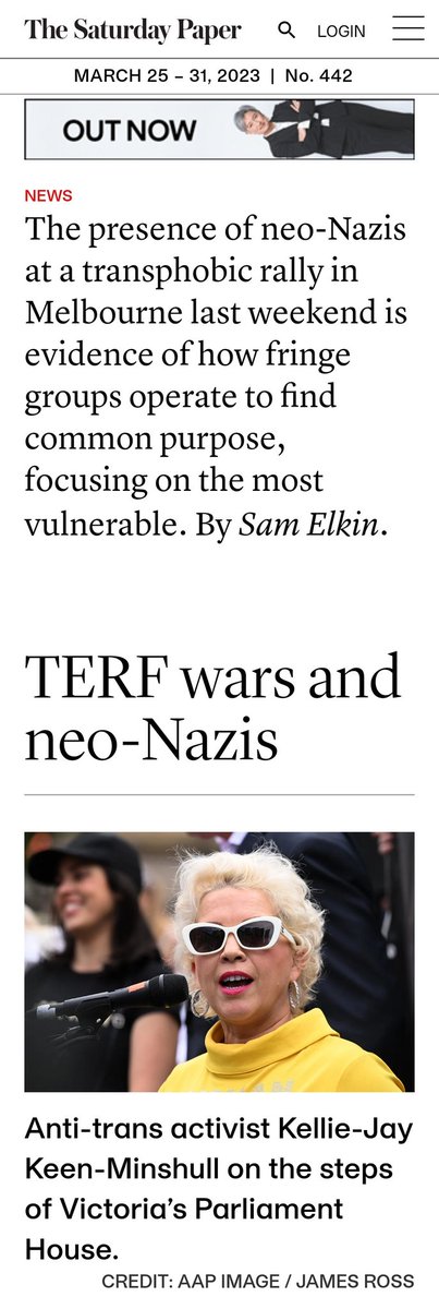 Terf Rallies @jan_murray Oh look, it's that TERF who staged a bunch of Nazi rallies ...