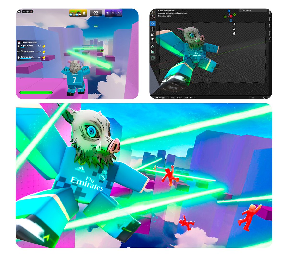 Recursos + Resultado final de una miniatura de Roblox⬇️
 #thumbnail #Thumbnaildesigner #ROBLOX