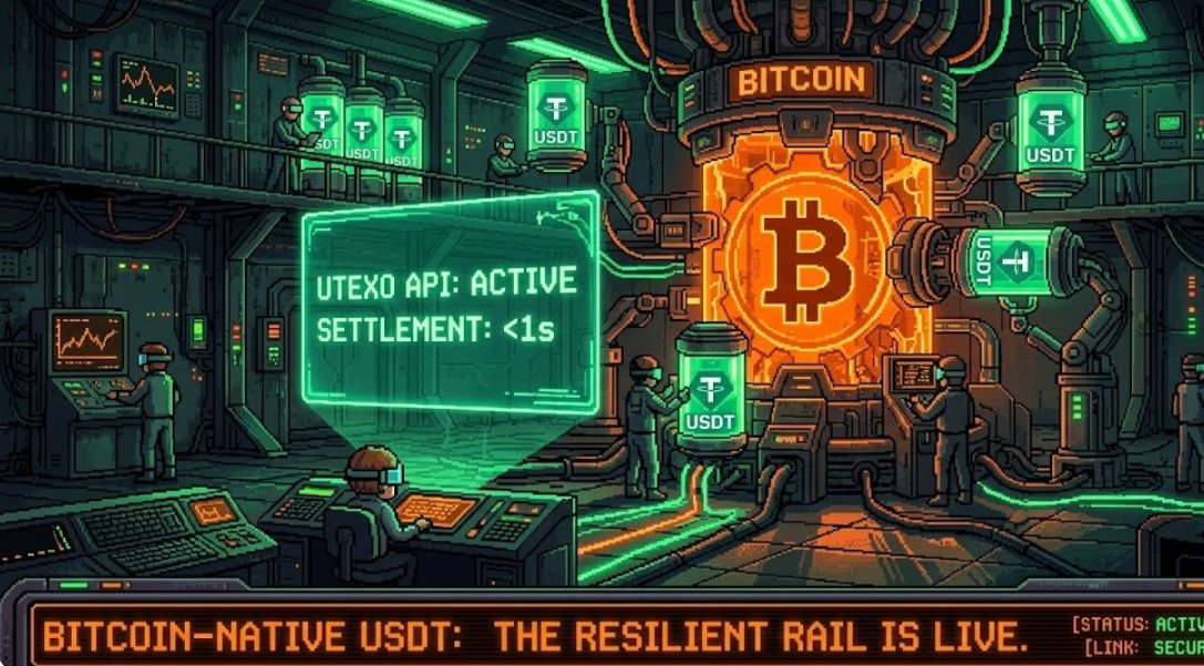 High-signal, focusing on RGB Protocol and Settlement Costs.

Tether’s "Return to Bitcoin" via Utexo: A Technical Deep Dive. 🧵

1/ The Investment: Tether co-leads a $7.5M round for Utexo to build a native BTC settlement layer. This follows the "t-0" institutional platform launch