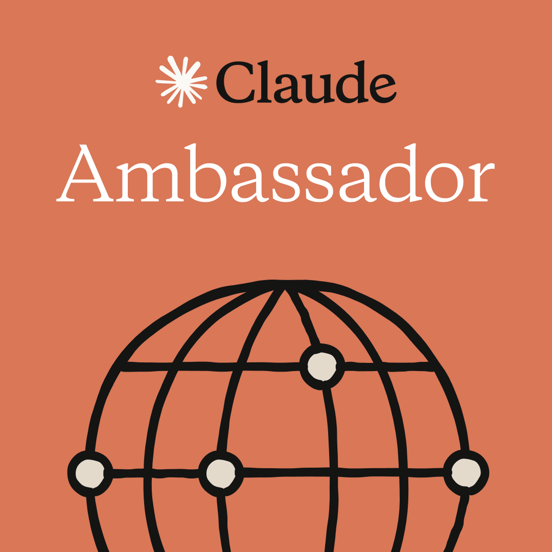 We're launching Claude Community Ambassadors. 

Ambassadors host meetups, bring builders together, and partner with the Anthropic team.   

The program is open to any background, anywhere in the world.