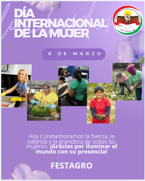 Festagro's tweet photo. 8 de Marzo Dia Internacional de la Mujer. 
Festagro conmemora este dia a sus afiliadas y a todas esas mujeres esforzadas y valientes que se levantan cada mañana para hacer de este planeta un mundo mejor. https://t.co/8anfPSs838