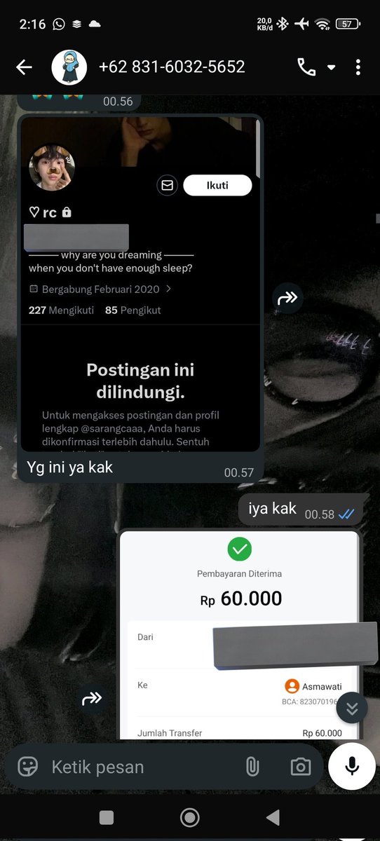 caaiaal's tweet photo. BANTU UP PLS PENIPUAN HELP RT #penipuan 
dia minta tambahan biaya terus https://t.co/KdpJ5ixPul