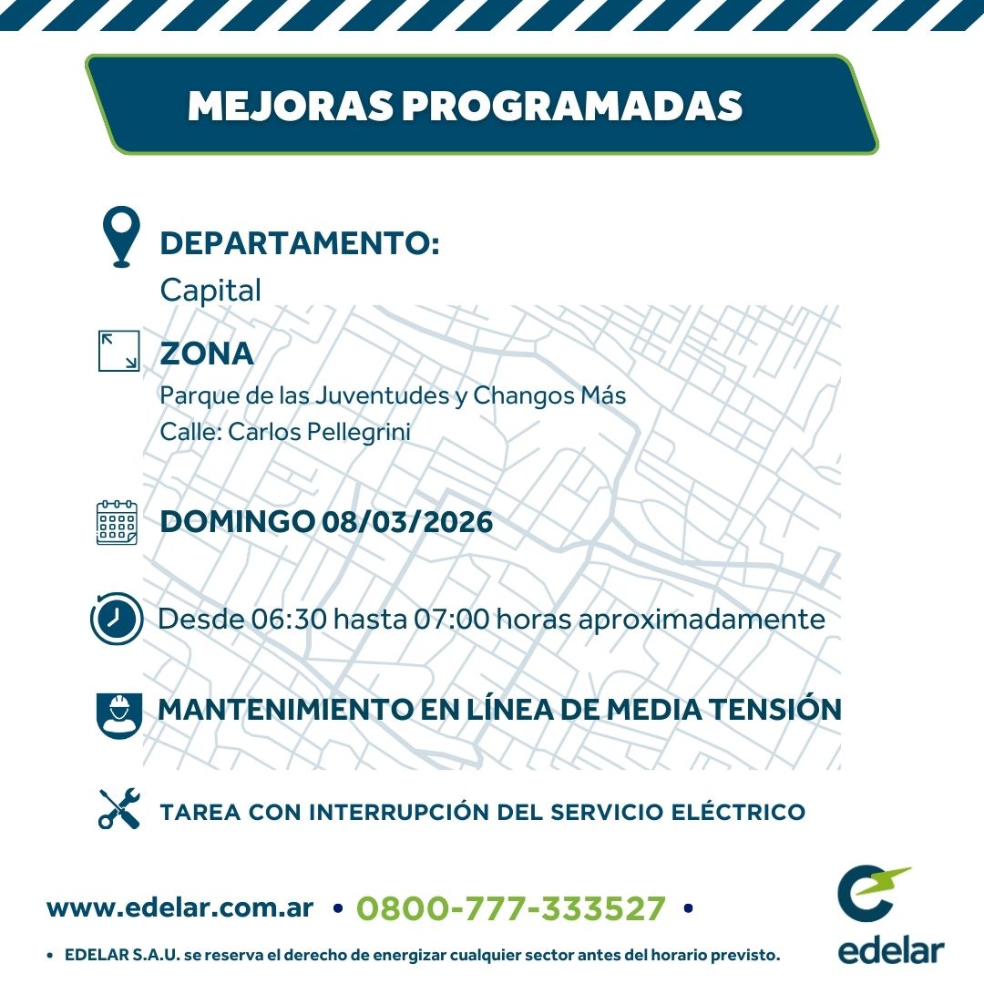 EdelarSAU's tweet image. #MejorasProgramadas
