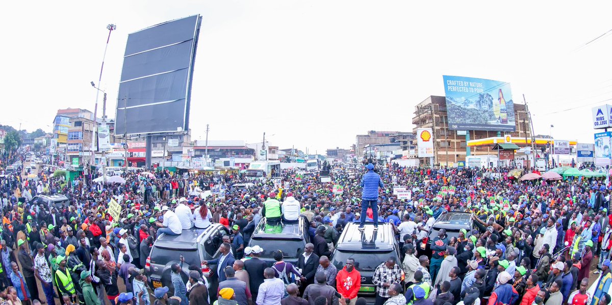 Day one of our Meru and Tharaka Nithi tour has been truly remarkable.

We sincerely thank the great people of Chuka in Tharaka Nithi County, and the people of Nkubu, Meru Town, Gakoromone Market and Makutano in Meru County for the overwhelming welcome and the large numbers you