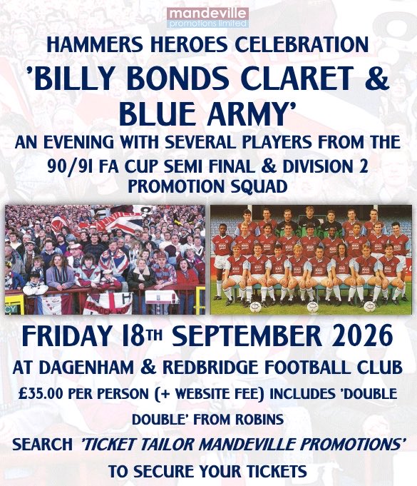 Hammers Heroes by Mandeville Promotions tweet media