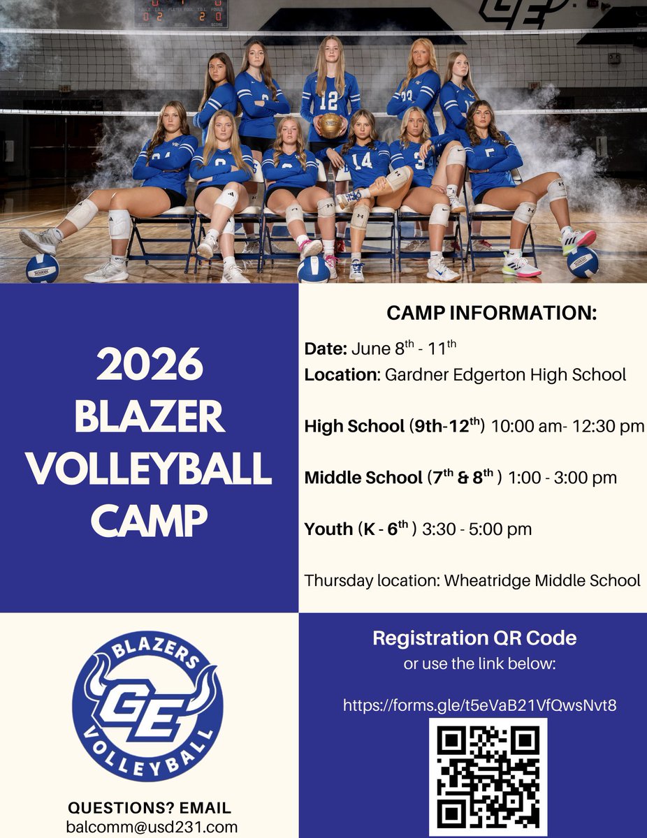 Blazer Volleyball tweet media