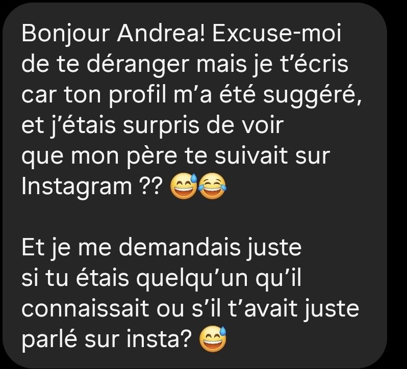 Qui se devout pour lui dire qu'il me suit pas seulement sur instagram 🤣🤣🤣