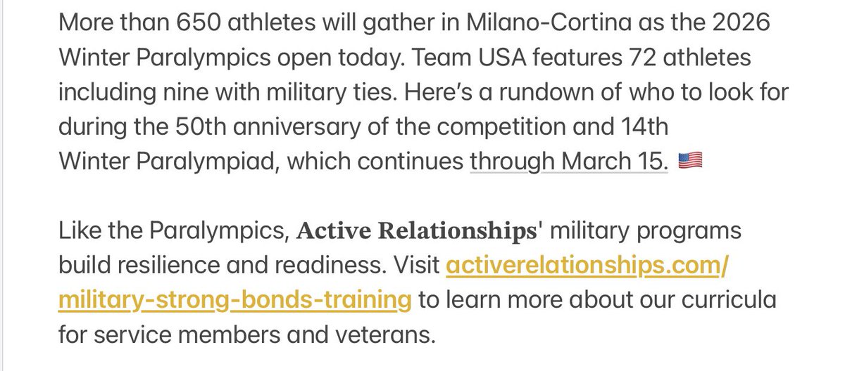 Active Relationships Center tweet media