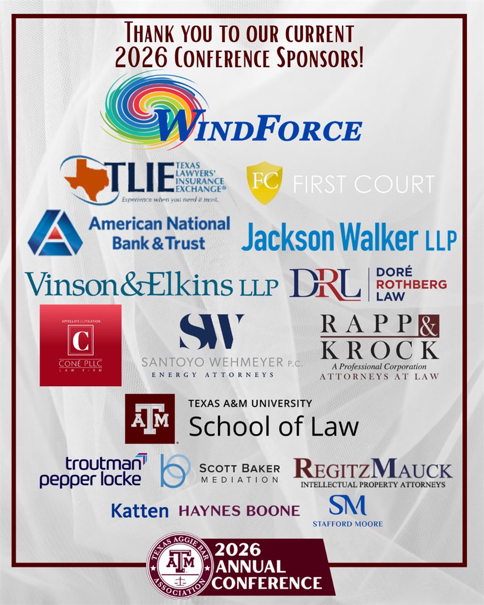 Texas Aggie Bar Association tweet media