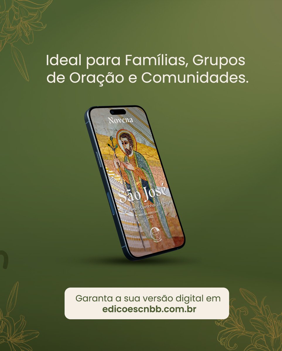 📖 Novena de São José - versão digital

A Edições CNBB apresenta uma novena dedicada a São José, em forma orante, que convida famílias e pequenas comunidades a contemplarem, com ele, o mistério de Deus em Maria e no Verbo encarnado.

📲 Adquira em edicoescnbb.com.br