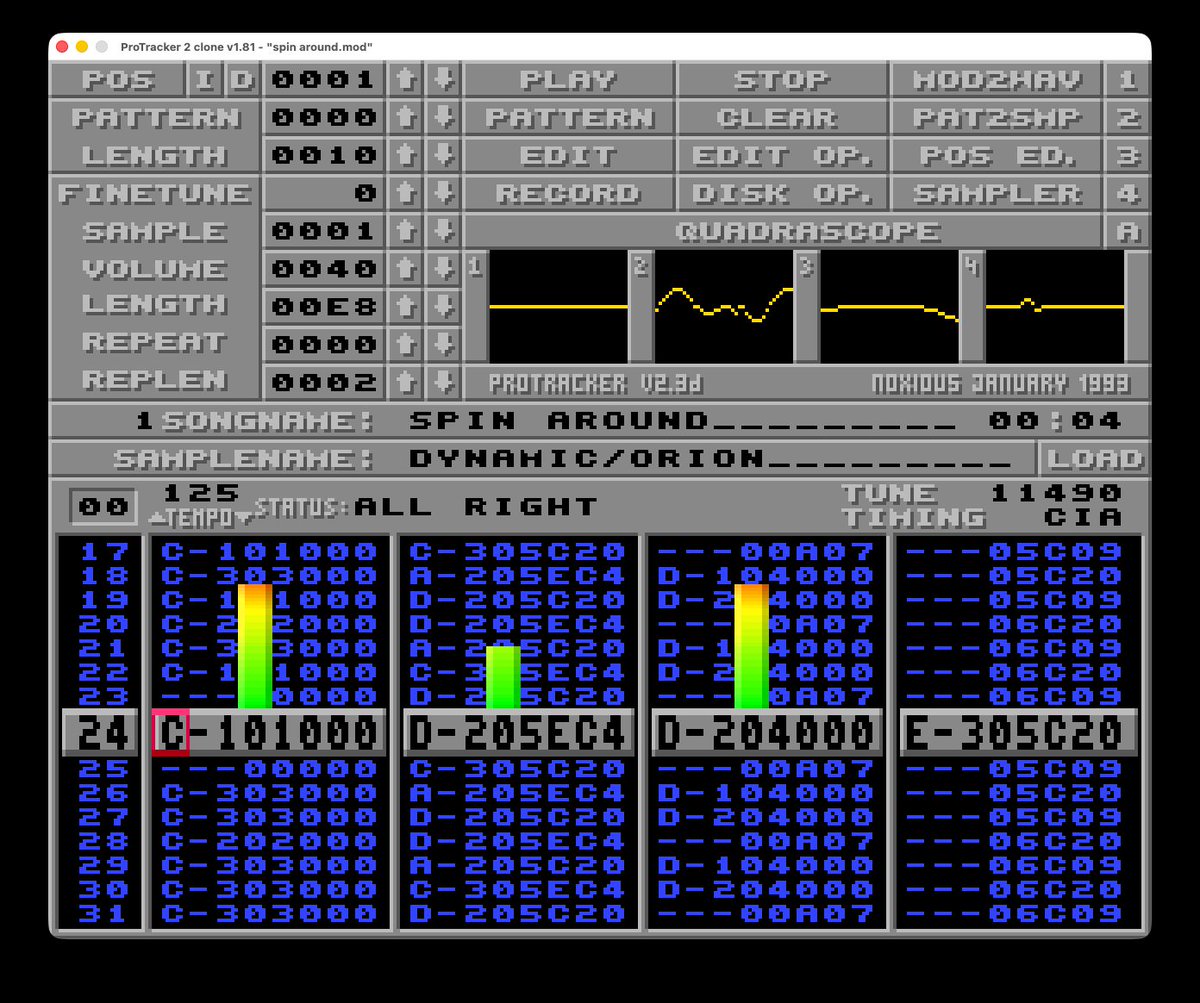 Commodore_lives's tweet image. ProTracker 2 clone v1.81 - buff.ly/rI6wmRk #commodore #mods