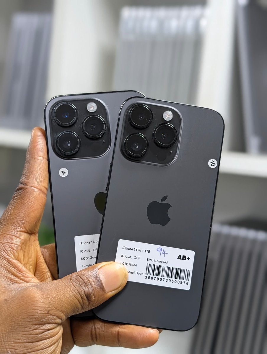 Geekglobaltech's tweet photo. Best Deals🔥
🇺🇸US Premium 
 iPhone 14 Pro 1TB Available ! 
NB: eSIM | Factory Unlocked✅
Battery Health: 90% - 100%

Price Now: ₦840,000 Only

To Place Order &amp; Delivery ⤵
DM/Call/Whatsapp +2348132727945

Kindly Repost❤️

#GeekTech https://t.co/ae41Ecr9Jr