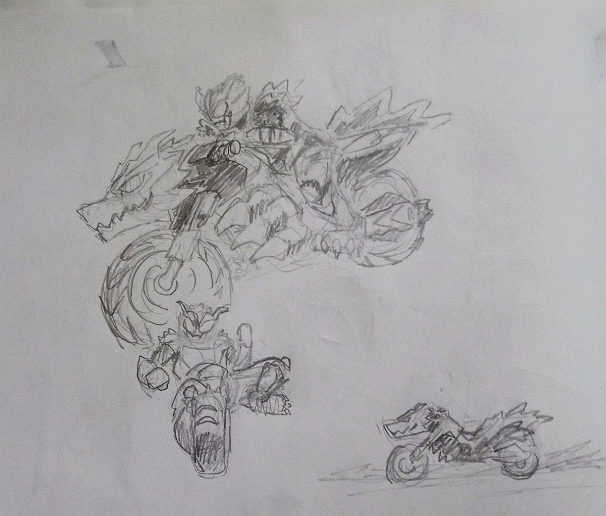 🦖 Jelly 🧪
Born from a lab accident
Jelly is made up of a colony of exactly 23 individual giant G-cells, each acting like a body part that can live on its own. 
Which grants it the ability to become a living armour piece for my kaiju rider!
#KamenRider #ocart