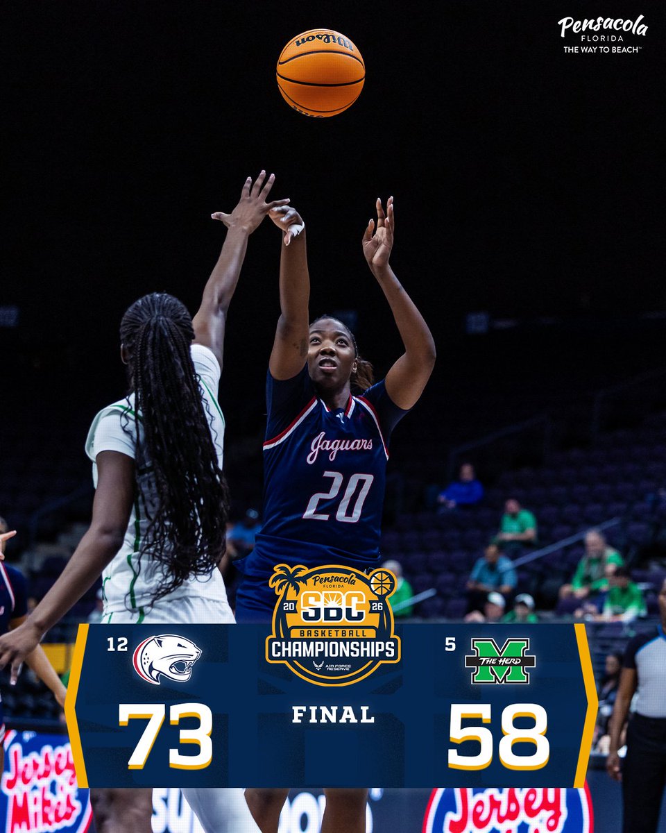 SunBelt's tweet photo. 𝗙𝗢𝗨𝗥 𝗚𝗔𝗠𝗘𝗦 𝗜𝗡 𝗙𝗢𝗨𝗥 𝗗𝗔𝗬𝗦. 

(12) @SouthAlabamaWBB wins its fourth game in four days, advancing on to the quarterfinal round. ☀️🏀 https://t.co/oNAS7ipcAn