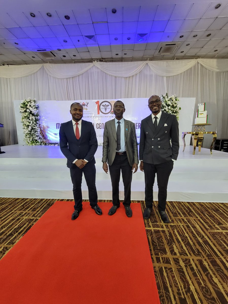 Dr Kabweru W.M. Vice President led a team to hotel Africana on 6th March 2026 to celebrate the 100 years of Makerere College of Health Sciences (MaK CHS) at the Makerere Centennial Dinner.