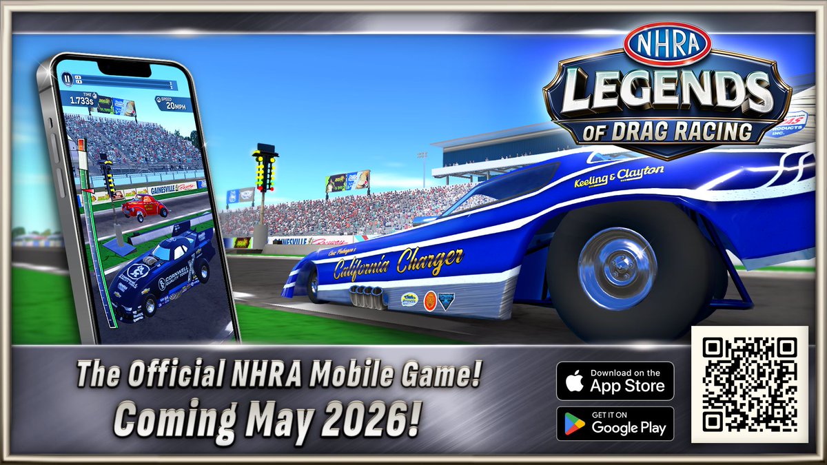 NHRAGame's tweet photo. 🏁 Join the NHRA Insider List!

Be the first to get exclusive updates, sneak peeks, and news about NHRA Legends of Drag Racing. Don’t miss your chance to follow the game as it accelerates toward launch.

Sign up here!  https://t.co/eBfbIdSZMn https://t.co/tyRRSGjuId