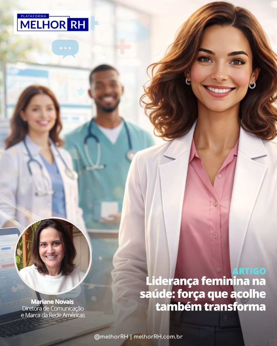 💛 Liderança feminina na saúde também passa pela comunicação interna. No artigo de Mariane Novais,  da Rede Américas, empatia, diversidade e escuta aparecem como pilares para fortalecer relações e engajar equipes. #PEMCC 📌 Saiba mais em bit.ly/46GzVOL.