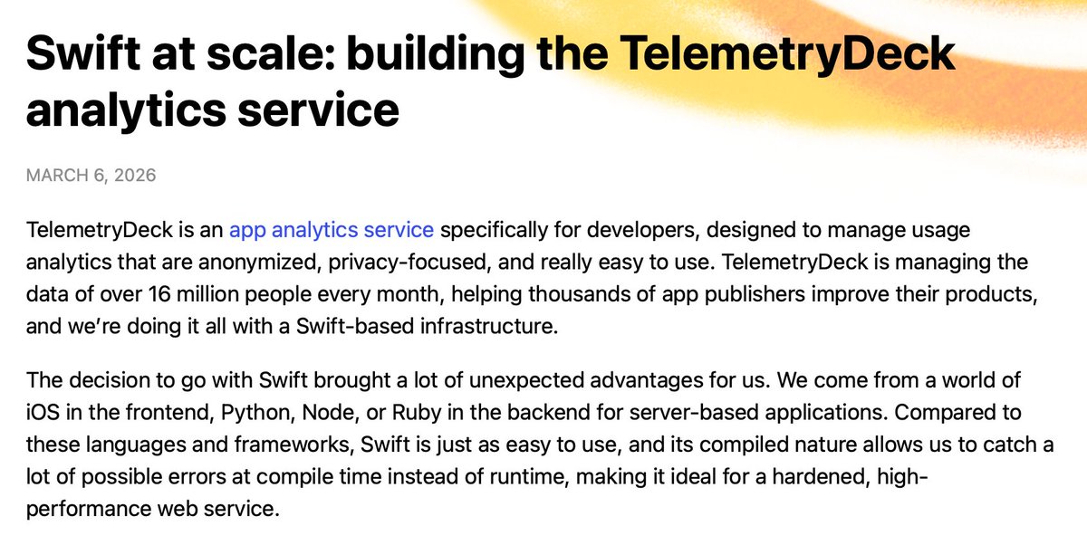 Swift Language tweet media