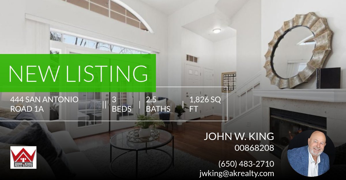 johnwadeking's tweet photo. If you're looking for a 3 bedroom home in Palo Alto, this new listing could be the one! Click for more pictures and information. Show someone who might be interested or call me at (650) 483-2710!

John W. King
Keller Williams... https://t.co/8L653LoWVT https://t.co/QrTErZNlCZ