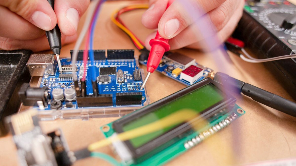 Scope &amp; multimeter time.  
Voltage looks good?  
Great—free the boot SD.  
x5 knowledge boost.  
+ 13 kg CO₂ saved.  
How → makers.sd4.africa  
#SD4Africa