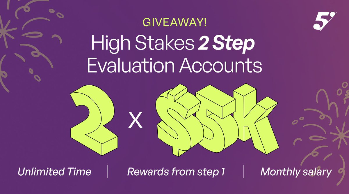 🎁Giveaway Alert        

2 x $5,000 Highstakes Accounts.        

1. MUST FOLLOW: <a href="/Mrkhameex/">Sɪʀ Kʜᴀᴍᴇᴇx</a> <a href="/the5erstrading/">The5ers</a> , <a href="/the5ersnigeria/">The5ersnigeria</a> 

2. Like , Retweet , Tag 3 friends!         

3. Vote us on Prop Firm Match: propfirmmatch.com/favorite-firms…   (show proof)        

4. Signup with