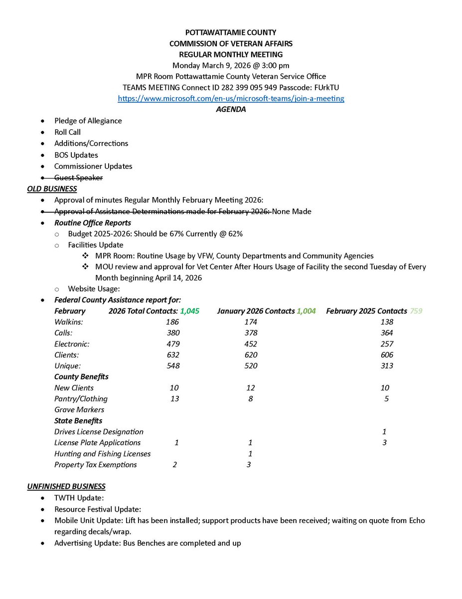 Pottawattamie County Veterans Service Office tweet media