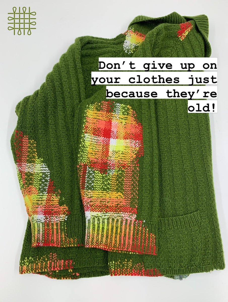 collingwoodnorr's tweet photo. There are plenty of ways to give your old clothes a new lease of life!
Repair them, customise them, embroider over stains, dye them… 

#visiblemending #lovedclotheslast #darning #repair #reducewaste #sustsinableliving https://t.co/D182p64e1u
