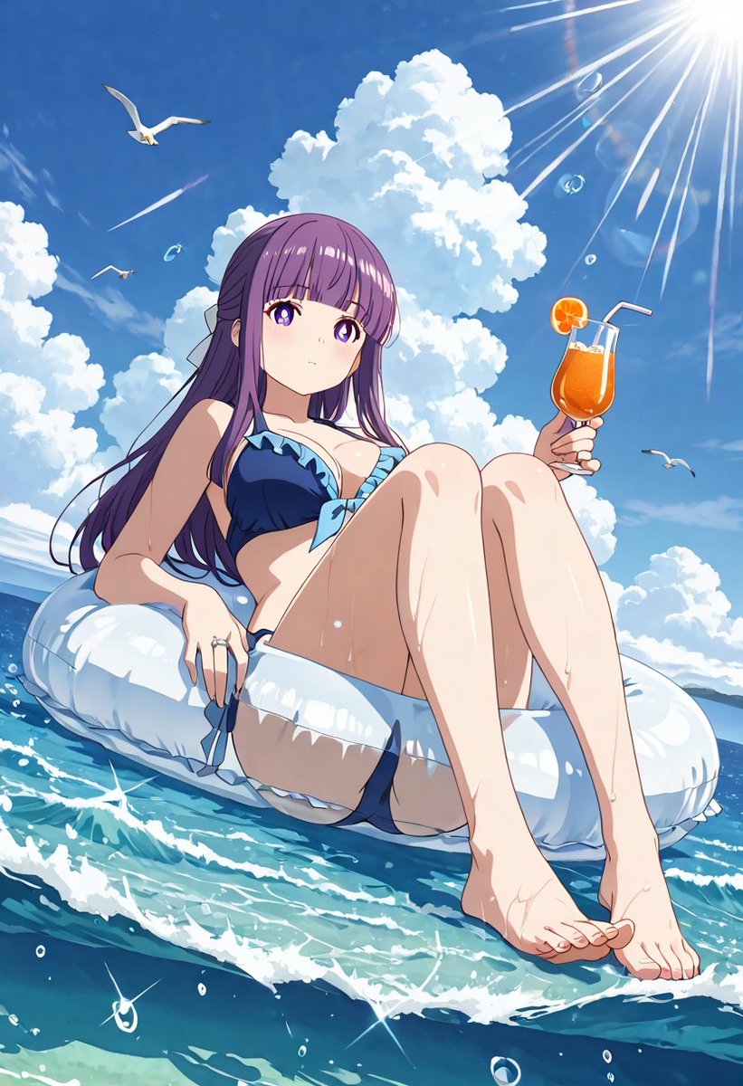 たまにはこういう時間も悪くないです。

SFW. No nudity, no suggestive intent
#AIイラスト #AIart
#葬送のフリーレン/FrierenBeyondJourneysEnd
#フェルン/Fern