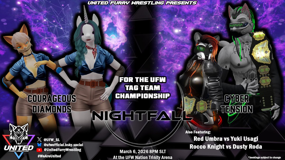 United Furry Wrestling tweet media