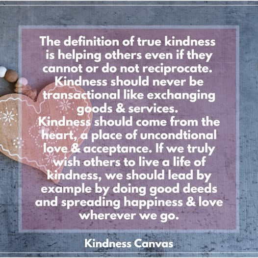 kindnessavenue's tweet image. Kindness isn’t a trade-in program. It’s about giving when there’s nothing in it for you—except the joy of helping. 💖 Let’s lead by example and make compassion the standard, not the exception. Spread love wherever you go. ✨

#KindnessCanvas #SpreadHappiness #GiveBack