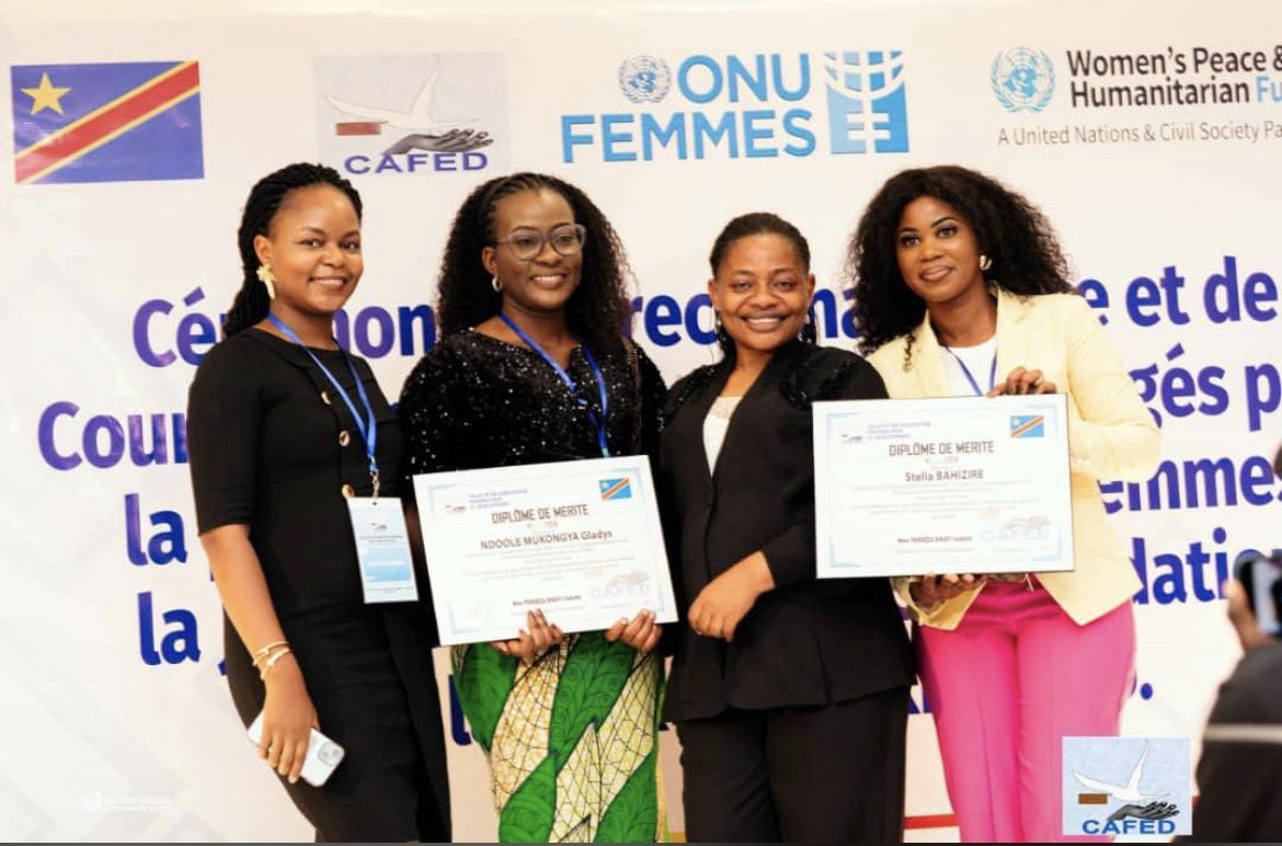 carinelobela20's tweet photo. Célébration de la #IWD26 avec #CAFED ✨
Un panel très inspirant suivi d’une cérémonie de remise des prix aux acteurs de la promotion du genre et du leadership féminin au Nord-Kivu. 👏🏻
Félicitations aux lauréats 🎊
Notre engagement reste le même.
#EquigreenforPeace
#Goma https://t.co/HYnQhrNNHw