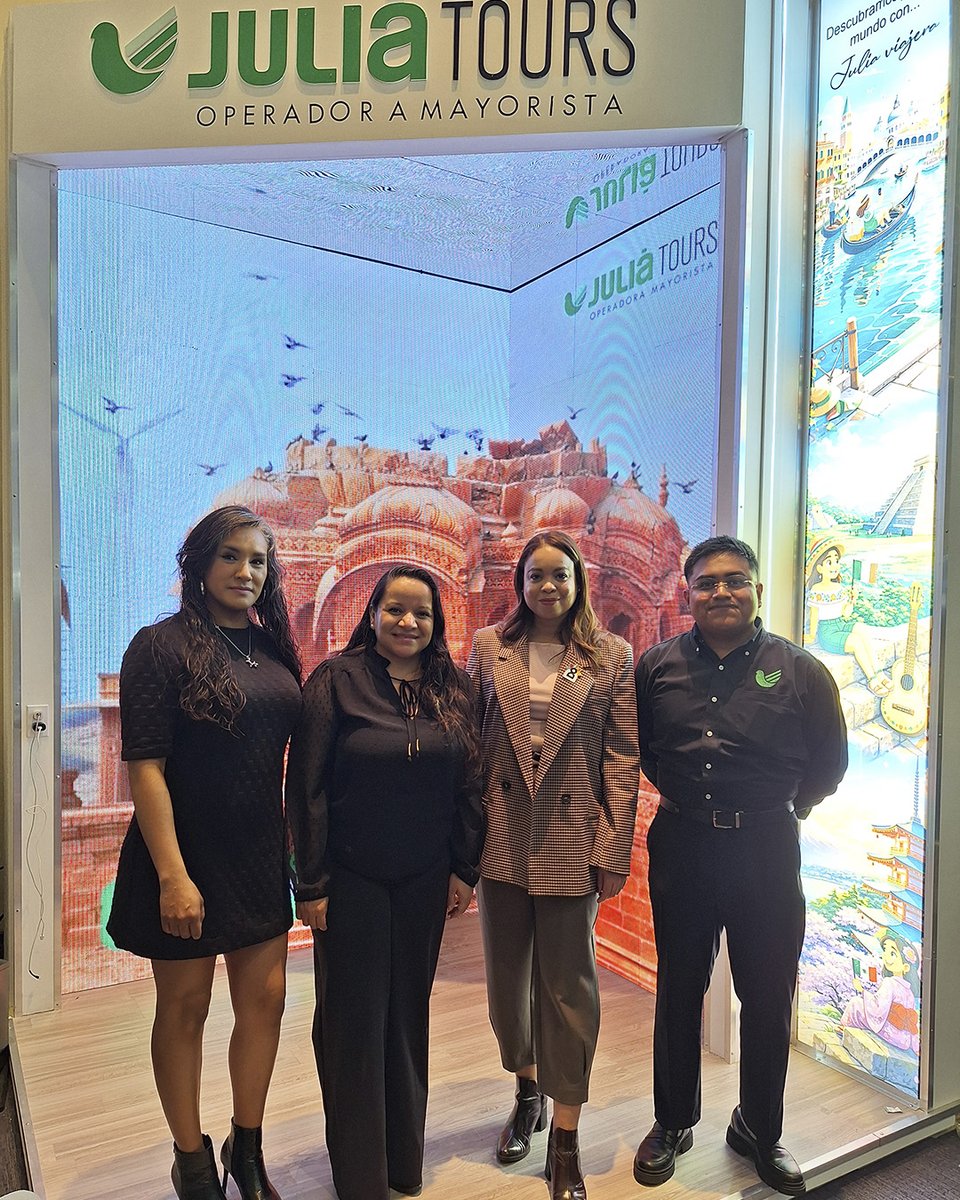 juliatoursmex's tweet photo. 🌎 Gran jornada en #EPTU2026.
En Juliá Tours agradecemos a nuestros amigos agentes de viajes, destinos y proveedores que visitaron nuestro stand y conocieron nuestras novedades y promociones para los viajeros mexicanos. ✈️
#IndustriaTuristica #DescubramosJuntosElMundo https://t.co/59L8guxYY3