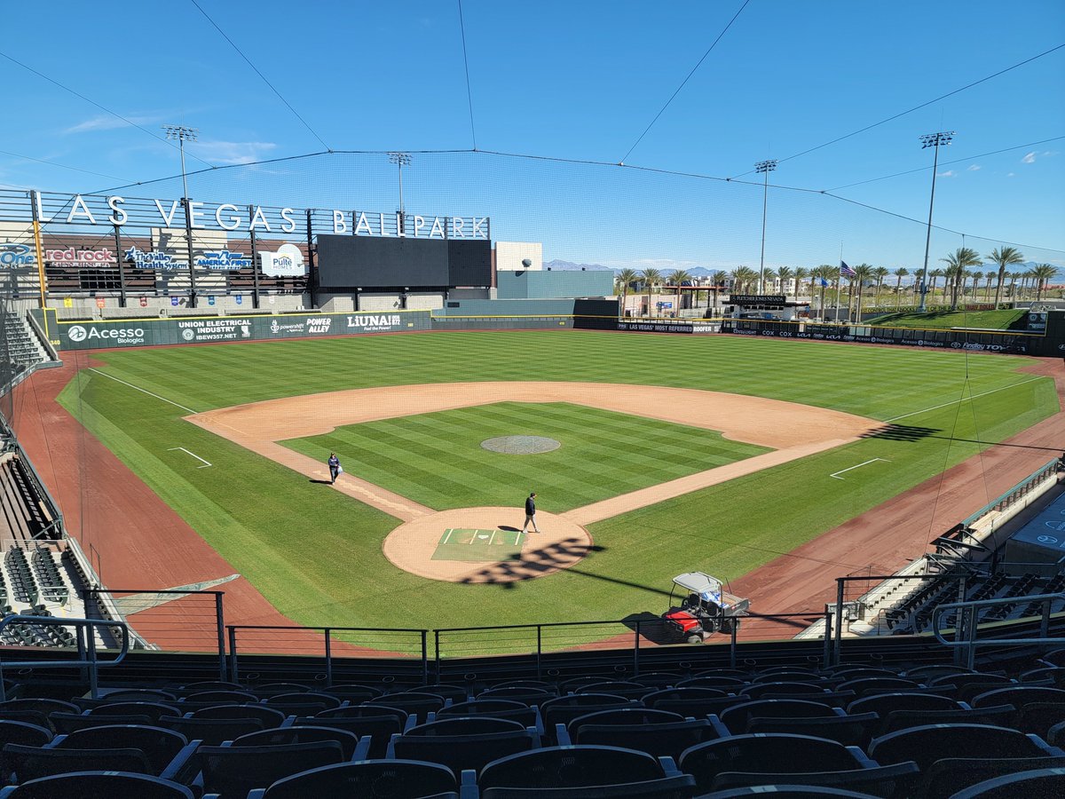 ProGkExp's tweet photo. Huge thanks to @tdickherber18 for having me out to tour and see this really cool modern MiLB ballpark in Vegas. Great to see young guys in the industry with excitement and drive. https://t.co/oqqPxSDkRp