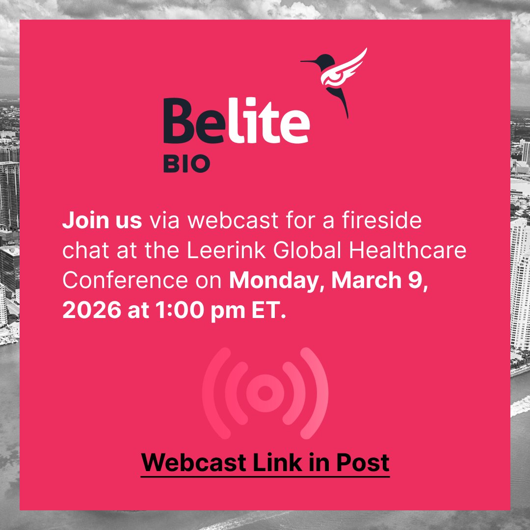 Belite Bio tweet media