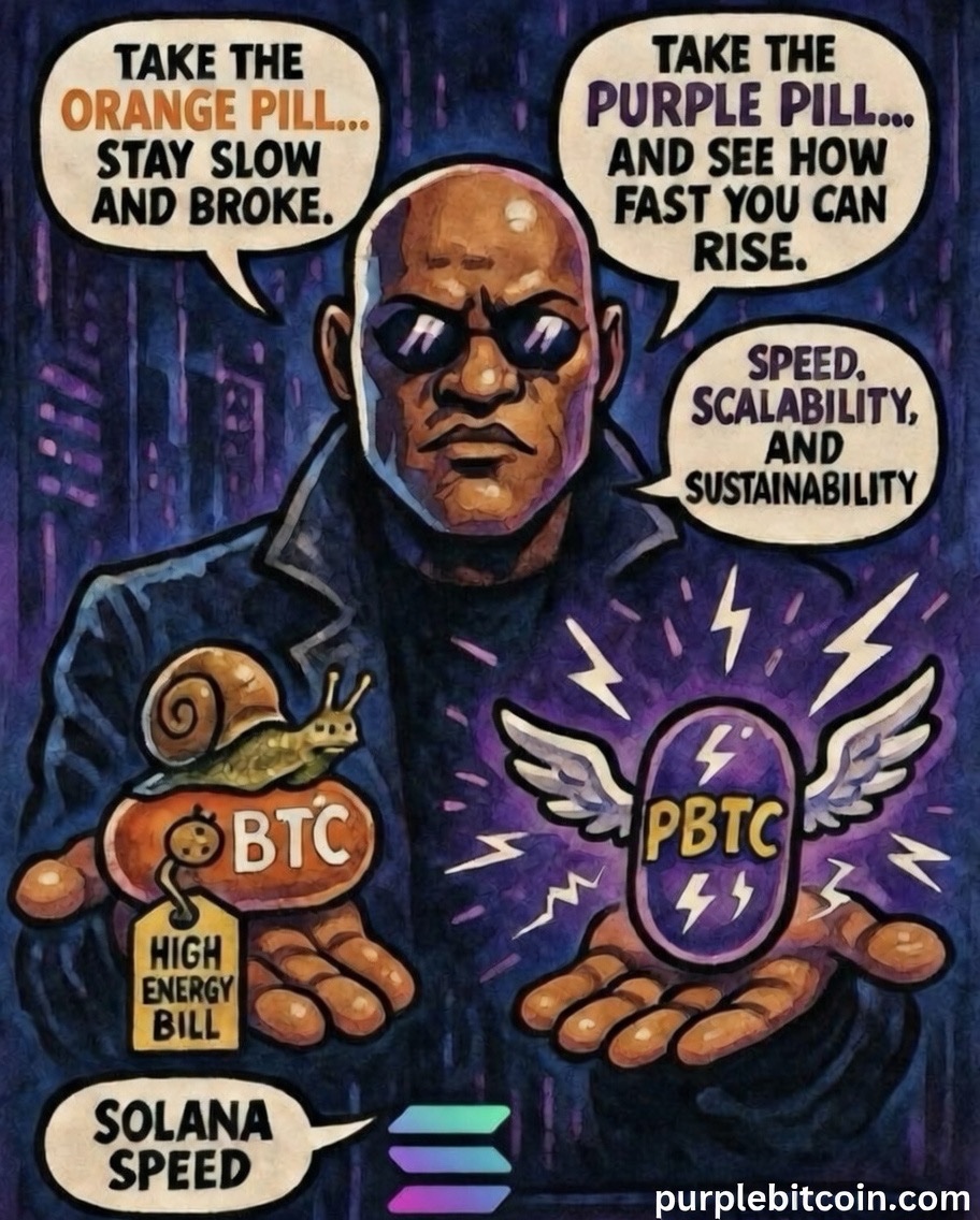 Wake up Neo!

#PurpleBitcoin $PBTC 🟣
#Bitcoin #Solana