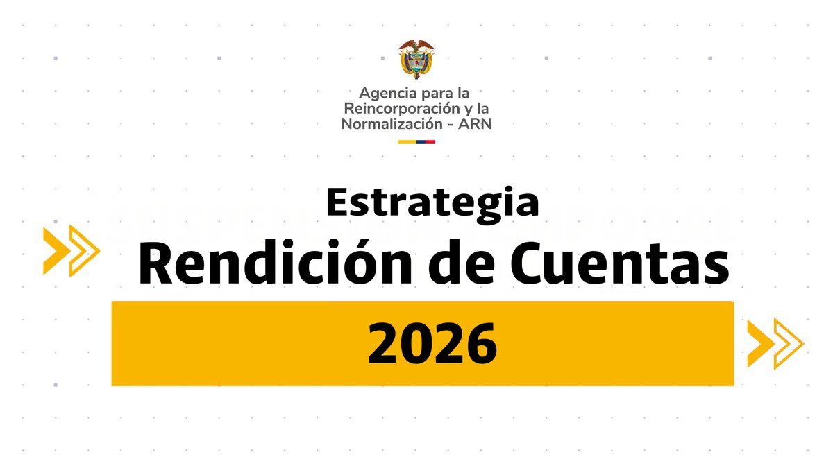Agencia para la Reincorporación y la Normalización tweet media