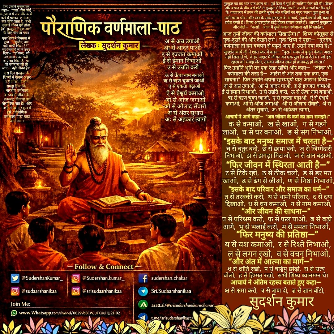 श्री सुदार्शनिका(Sri Sudaarshanikaa) रचनाएं tweet media