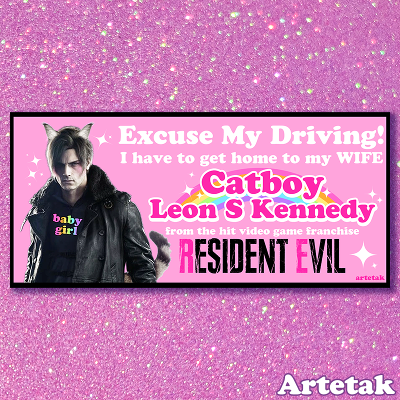 New bumper stickers now available for all you hoes playing Resident Evil