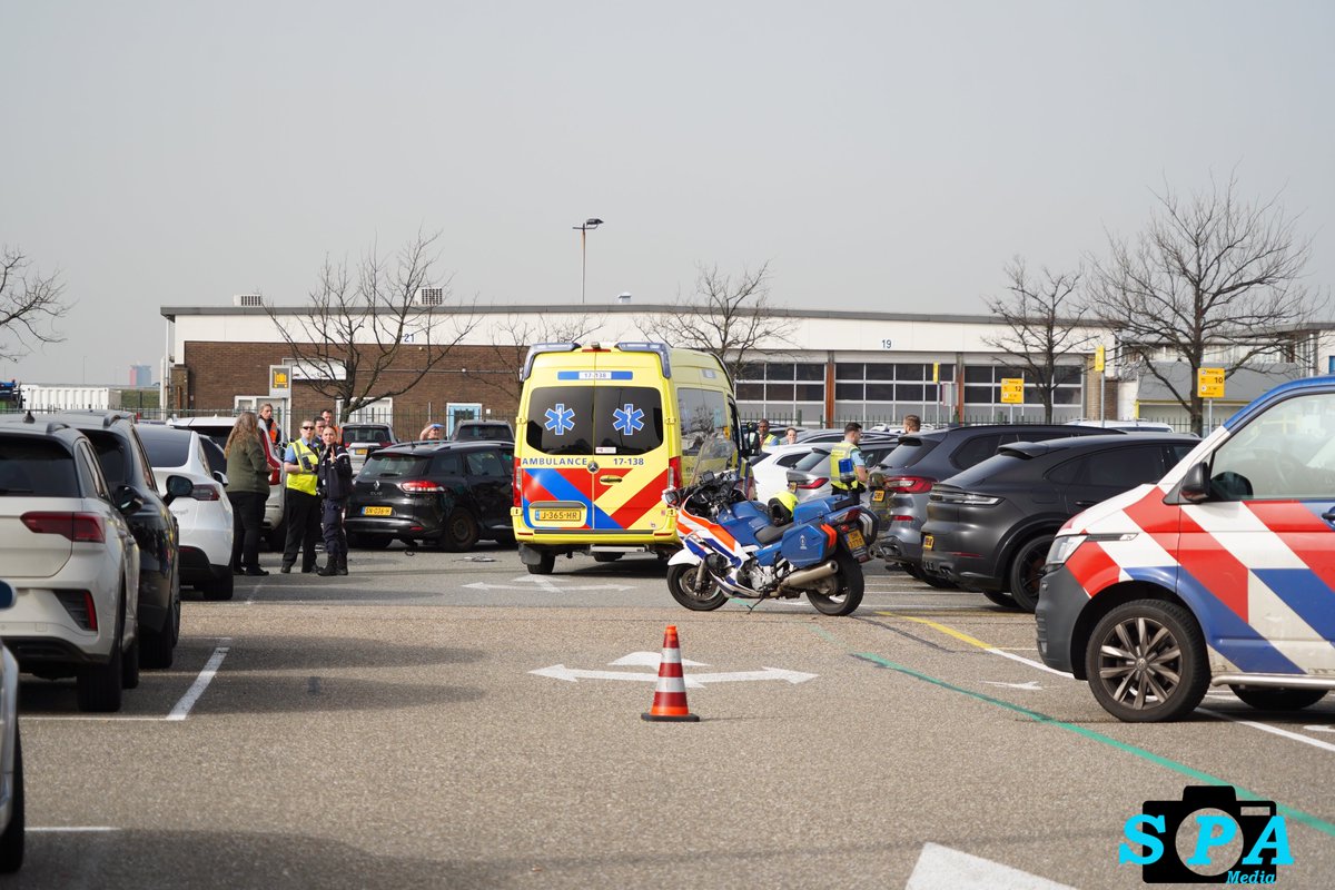Botsing op parkeerterrein Rotterdam The Hague Airport