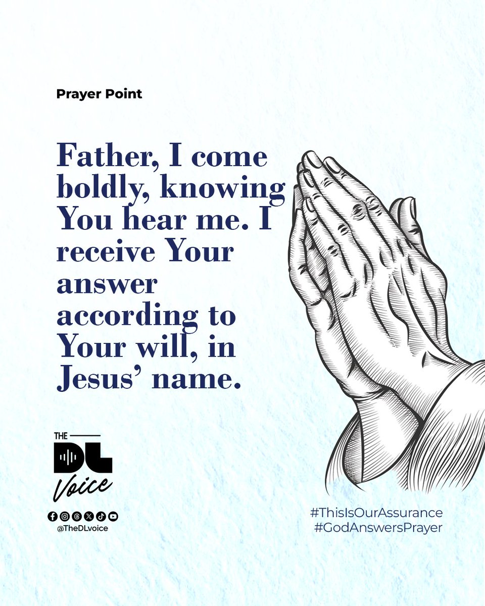 God invites us to pray with a guaranteed response.
Persistence in prayer is an act of faith, not doubt.
Biblical prayer is grounded in confidence, not uncertainty.
Pray with this assurance.

#ThisIsOurAssurance
#GodAnswersPrayer