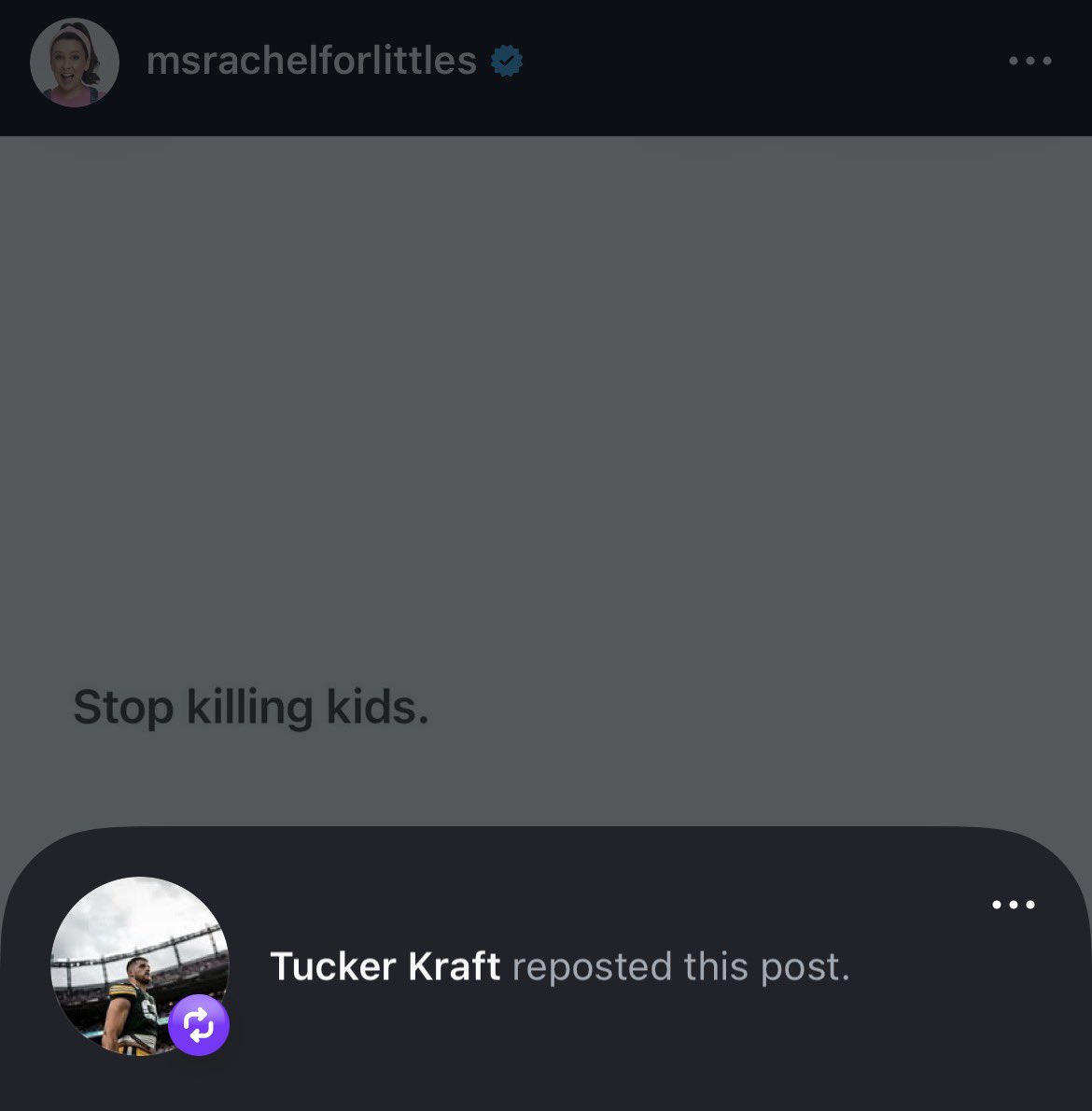 I agree with Tucker Kraft and Ms. Rachel